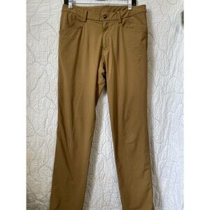 Lululemon Men’s ABC Classic Fit Utilitech Pants In Dark Khaki 32x32 5 Pocket